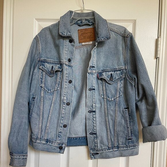 Levis Mens Denim Trucker Jacket - Picture 1 of 7